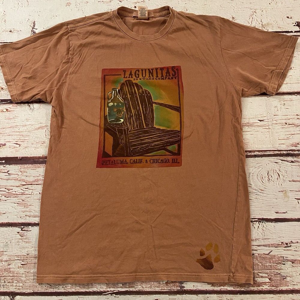 Lagunitas IPA‎ Beer Company T-shirt Size Small Brown